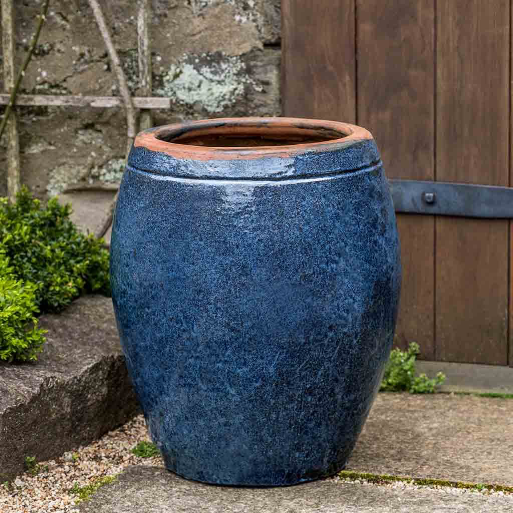 Olive Jar - Rustic Blue