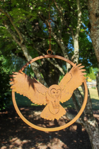 Swooping Barred Owl Ring